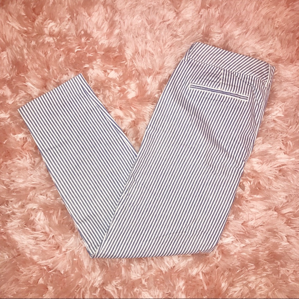 Vertical Stripes, Cropped Pants